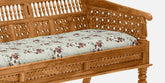 Shanti Surprise Sheesham Wood 3 Seater Sofa In Scratch Resistant Rustic Teak Finish